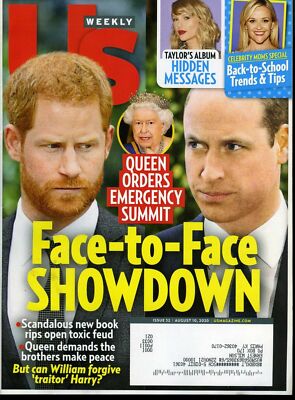 Us Weekly Magazine Issue 32 August 10 2020 Queen Orders Emergency Summit