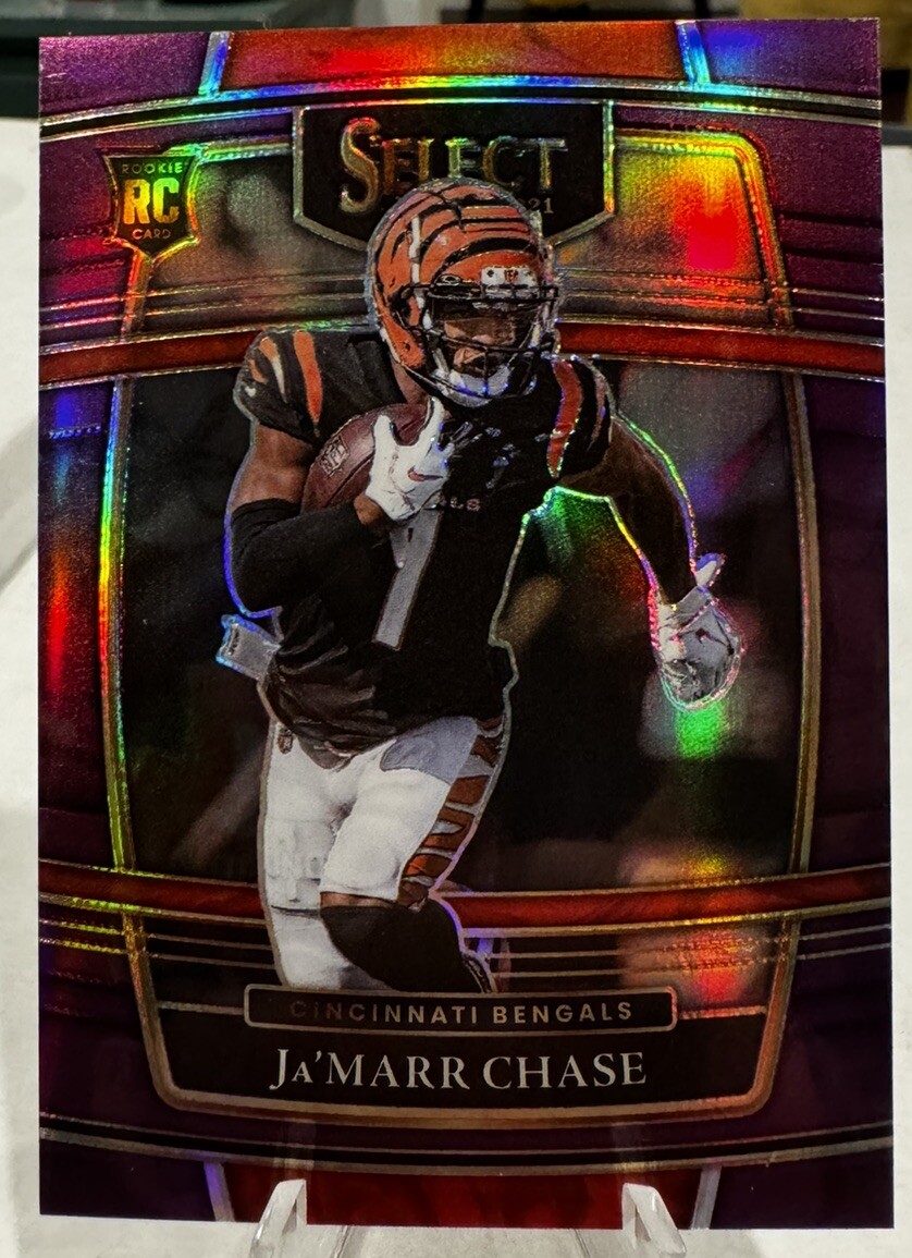 2021 Panini Select Ja’Marr Chase Rookie Purple Prizm 75/75 Concourse RC 🟣🔥🐅