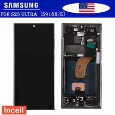 Small Incell LCD Touch Screen Replacement For Samsung Galaxy S23 Ultra S918B/E