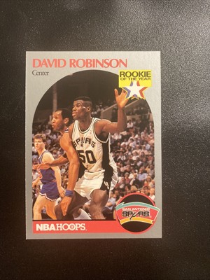 NBA Hoops 1990 David Robinson Rookie #270 San Antonio Spurs Basketball ...