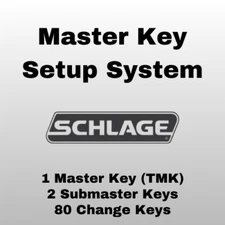 SCHLAGE 6-Pin Master Key Setup System (1 Master, 2 Submaster, 80 Change Keys)