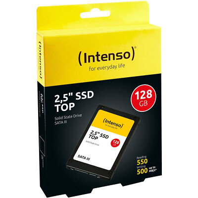 Intenso 2,5'' SSD intern TOP 128 GB SATA III Festplatte Solid State Drive PC