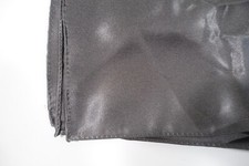 GRAY SATEEN SATIN FEEL SHINY HANDKERCHIEF POLY POCKET SQUARE MENS