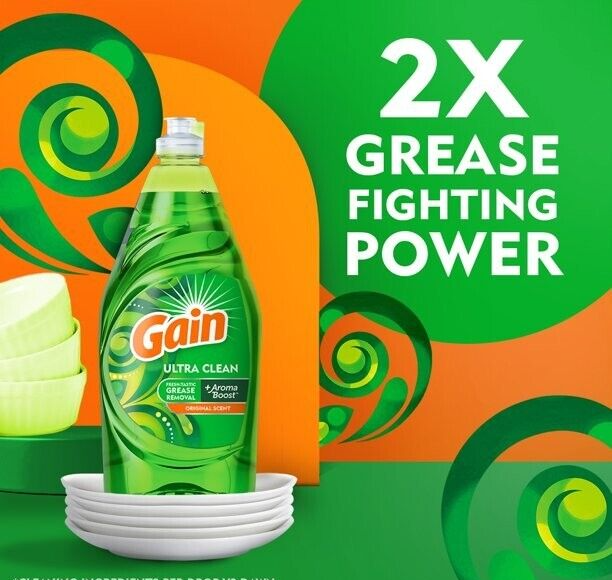 Gain Ultra Dishwashing Soap 8 Fluid Ounce Original Scent Aroma Boost | eBay