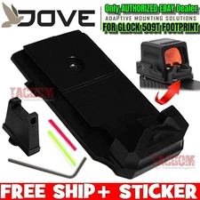 DOVE Mounting Solutions for GL0CK Slide Sight Adapter Fits HOLOSUN 509T OPTIC