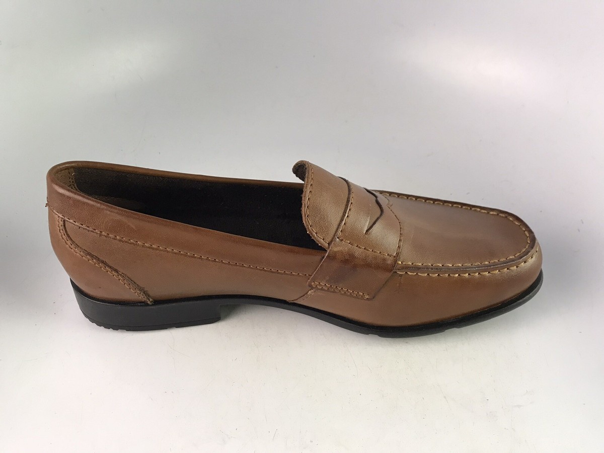 Rockport Men\'s Classic Cognac Leather Penny Loafers, size 10 Amazon.com | Rockport Men main image 3