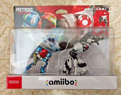 New Sealed Nintendo amiibo Metroid Dread SAMUS and EMMI Figures (2 Pack Set)