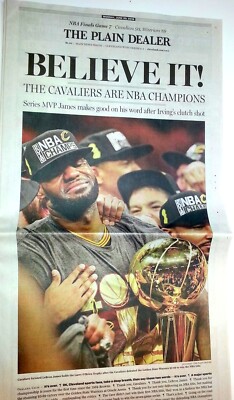 LeBron James Cleveland Cavaliers NBA 2016 Championship Win
