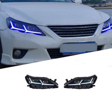 For Toyota Mark X 10-13 Dark Headlights Dynamic W/LED Signal Low/High Beam Kit