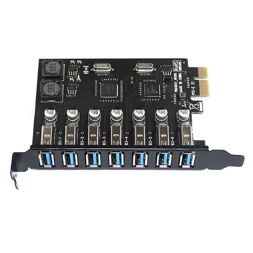 PCI-E to USB 3.0 7-Port PCI-E Expansion Card USB 3.0 Adapter Multiplier Card - Afbeelding 5 van 10