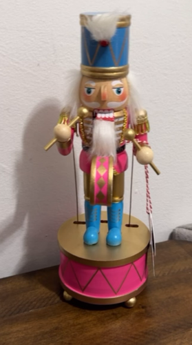 Sincerely Santa Animated Musical Nutcracker WE WISH YOU MERRY CHRISTMAS Pink NIB - Video 1 of 1