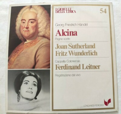 ALCINA GEORG FREIDRICH HANDEL LP SUTHERLAND WUNDERLICH VINYL ITALY 1981 NM/NM