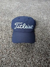 Titleist Hat Cap Dark Blue Hook And Loop Strap OSFM