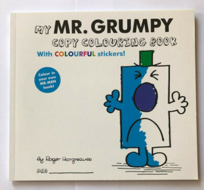 Mr Grumpy Copy Colouring Book with stickers NEW Mr Men Book | eBay
