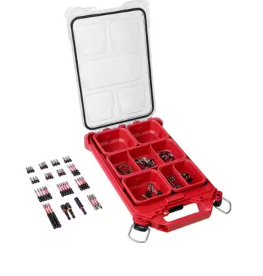 Milwaukee 48-32-4082 100 Piece Shockwave Packout Kit - Red