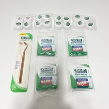 20 Pks GUM Dental Sunstar Soft-Picks Original, 16 Pks Floss, 1 Gum Stimulator