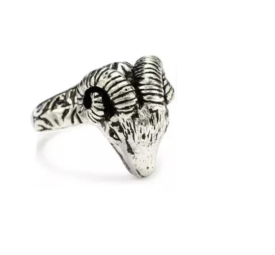 Alberto Juan “Ram Collection” Sterling Ramhead Ring  Size8. M37
