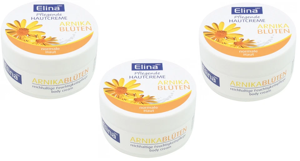 Elina med Hautcreme Arnika Schwellungen Prellungen schmerzlindernd 3x 150ml