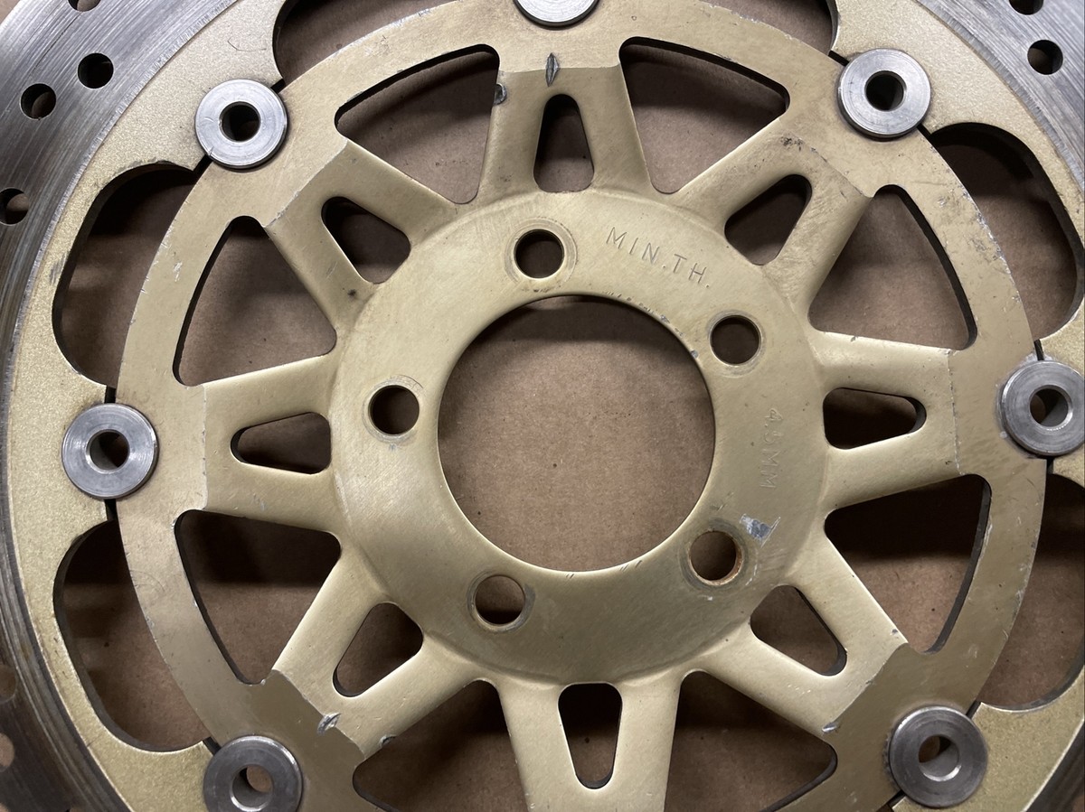 1990 Kawasaki Ninja ZX7 Right Front brake rotor, OEM straight #12