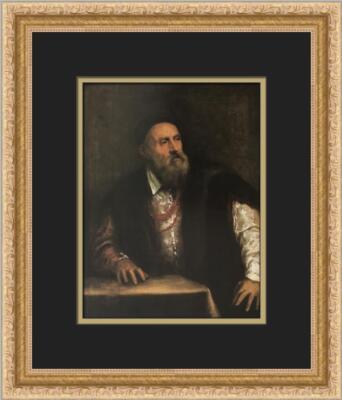 Titian Self-Portrait Custom Framed Print 