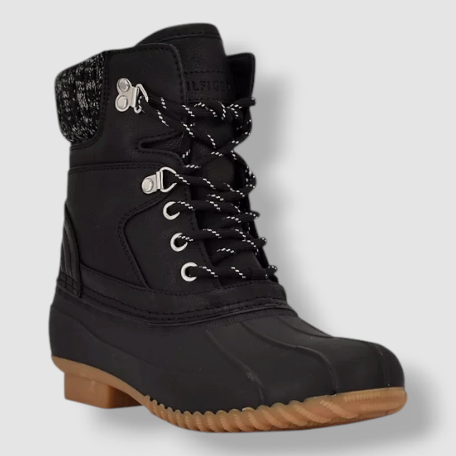 Tommy Hilfiger Women's Black Rainah Duck Booties Shoe Size 7