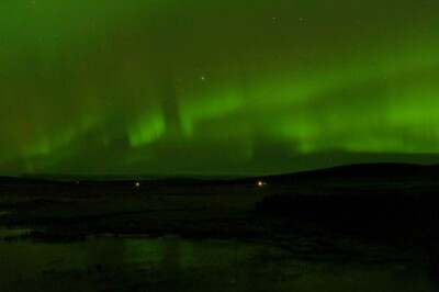 Photo 6x4 Aurora borealis over Haroldswick pool Bothen  c2015