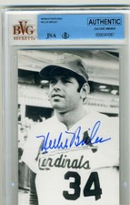 JSA BVG Certified  Nelson Briles  Autographed Post Card St. Louis Cardinals 