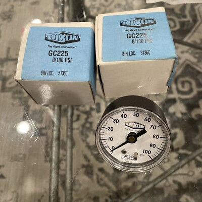 #ad #ad 2 DIXON GC225 PRESSURE GAUGE 0 100 PSI ***FREE SHIPPING*** $23.75