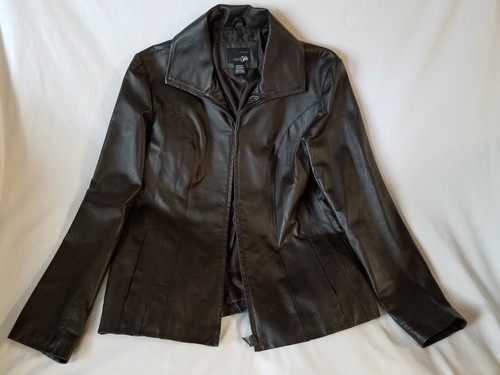East 5th Leather Jacket Black Zipper 