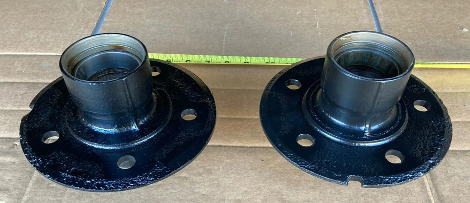 1942-1948 1952 Ford Mercury Front Brake Drum Hubs Original pair 5 Lug Set of 2 - Image 2 of 4