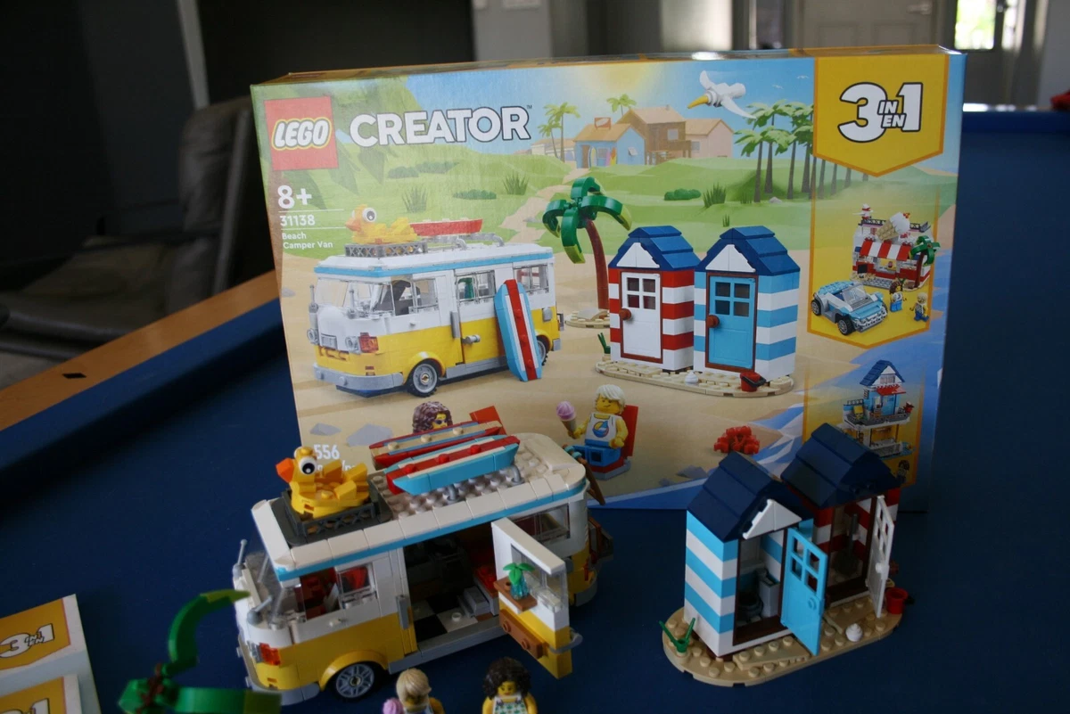 LEGO Creator 3 in 1 Beach Camper Van Toy Summer Set 31138