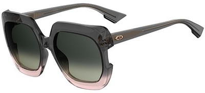 dior gaia sunglasses grey and pink