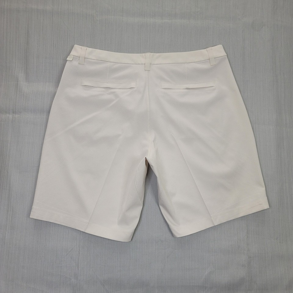 Lululemon ABC ClassicFit Shorts Mens 34 Bone 9" Woven Air Stretch