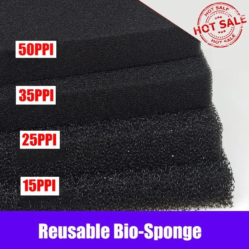 Bio Sponge Filter Media Pads Cut-to-fit Foam for Aquarium Fish Tanks Koi Ponds - Image 3 of 4