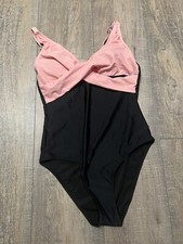 Womens TUmmy Control Bathing Suit Pink And Black Covering Yet Cute