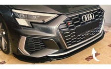 Frontlippe Lippe Schwert Frontspoiler ABS Glanz Schwarz für Audi A3 S-Line S3 8Y