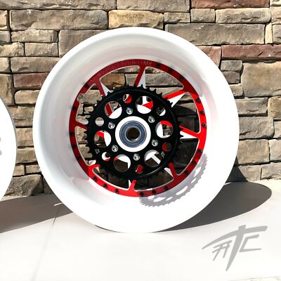 ササササィ NINJA 300 FAT TIRE WHITE & RED SWITCHBACK WHEELS 06-11