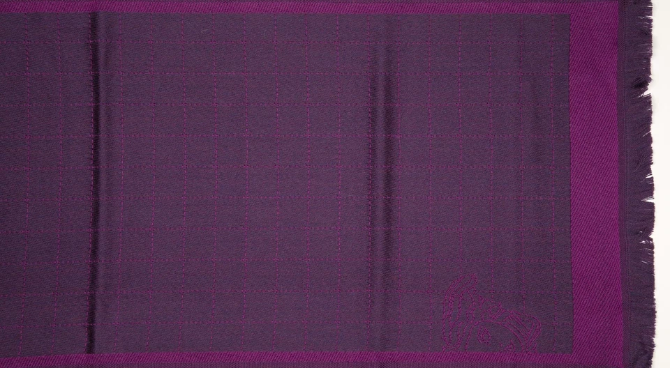 Bufanda Versace 100 % lana púrpura 12 x 71" estilo #SCB1LAA8986 0006 Foto 2 de 2