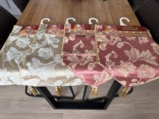 Four Damask Table Presentations Sizes As Photos. With Labels Never Used