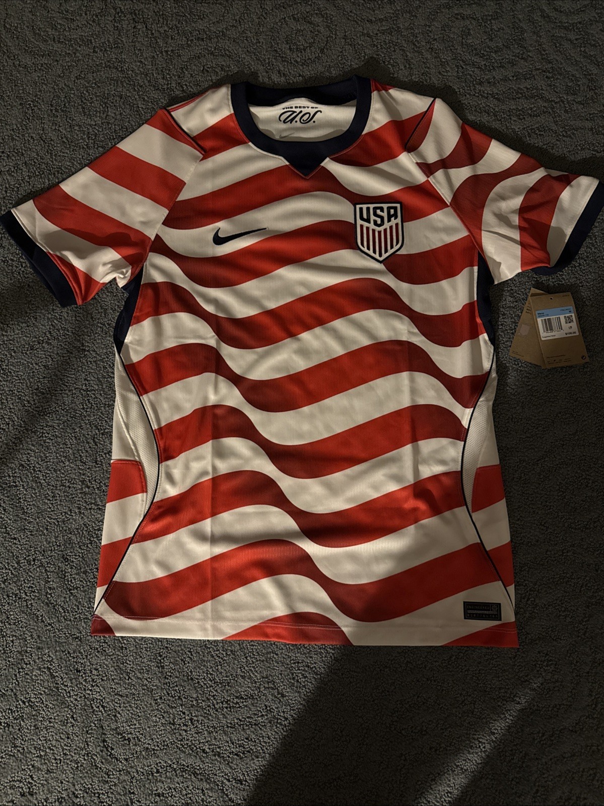 USA Men's Soccer Jersey Red/White/Blue