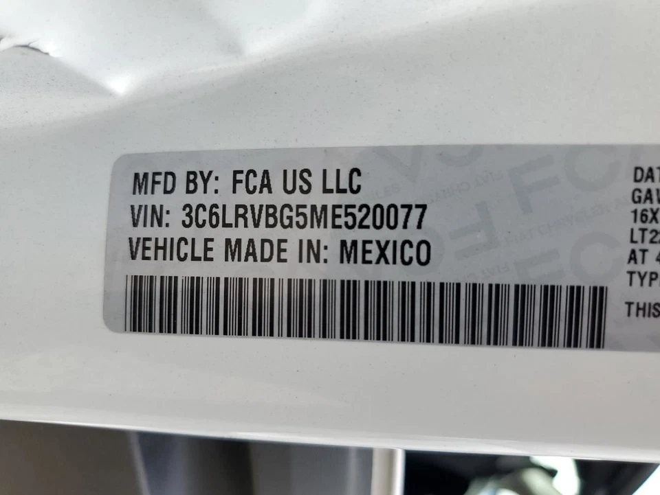 Driver Left Air Bag Driver Wheel Fits 14-21 PROMASTER 1500 VAN 4790017 Foto 3 de 4