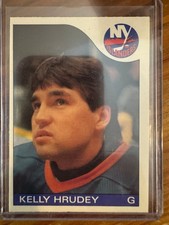 1985-86 O-Pee-Chee #122 Kelly Hrudey RC EXMT Rookie Card!! Great Condition OPC. rookie card picture