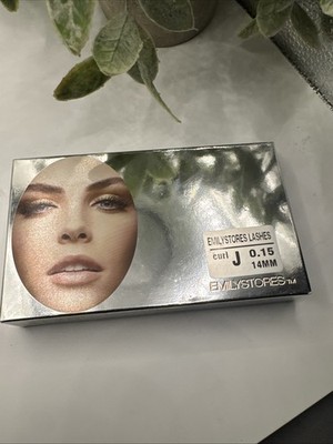 EMILYSTORES LASHES Mink Eyelash Extensions J Curl 0.15 14mm
