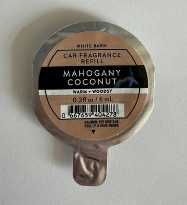 Bath & Body Works Mahagoni Kokos Auto Lufterfrischer Nachfüller 6ml