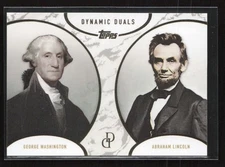 2025 Topps Dynamic Duals #SP-3 George Washington Abraham Lincoln SSP Short Print