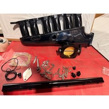 Intake Manifold Fuel Rail 90mm Throttle Body For Toyota Supra Mk4 2jz-gte 3.0l