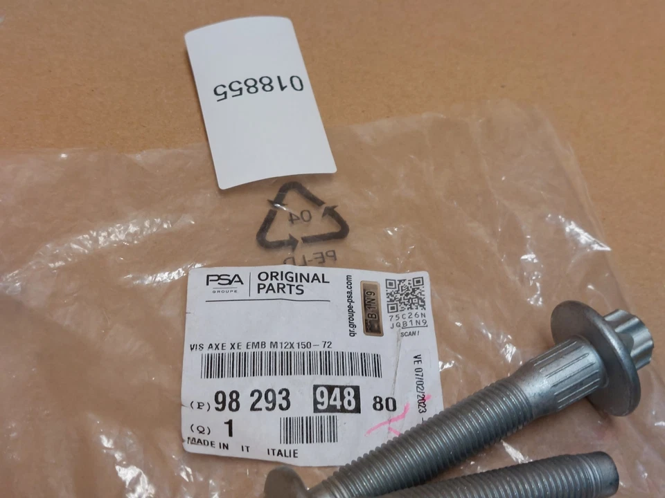 Juego de pernos nudillos rueda delantera peugeot 208 mk2 2008-2019 9829394880 genuino NUEVO Foto 3 de 4