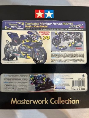 タミヤHonda RC211V 03 Masterwork Collection Tamiya TELEFONICA Movistar Honda Rc211v '03 Moto GP 1 12 Scale