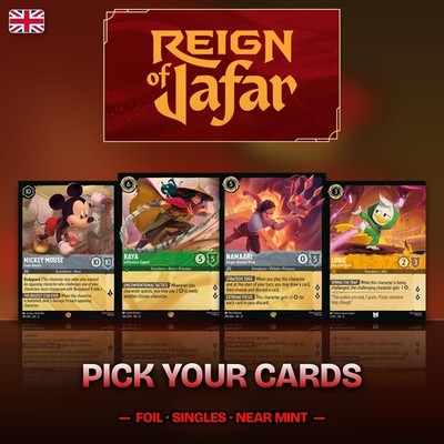 Disney Lorcana Cards Reign of Jafar Set 8 Foil Singles Choose English Near Mint