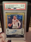 2023-24 Panini Contenders Optic Jalen Brunson Punched Ticket Auto Gold /10 PSA 8